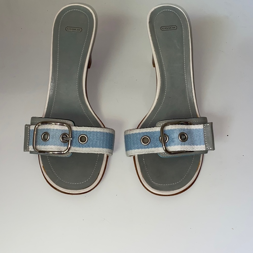 Super cute coach block heels